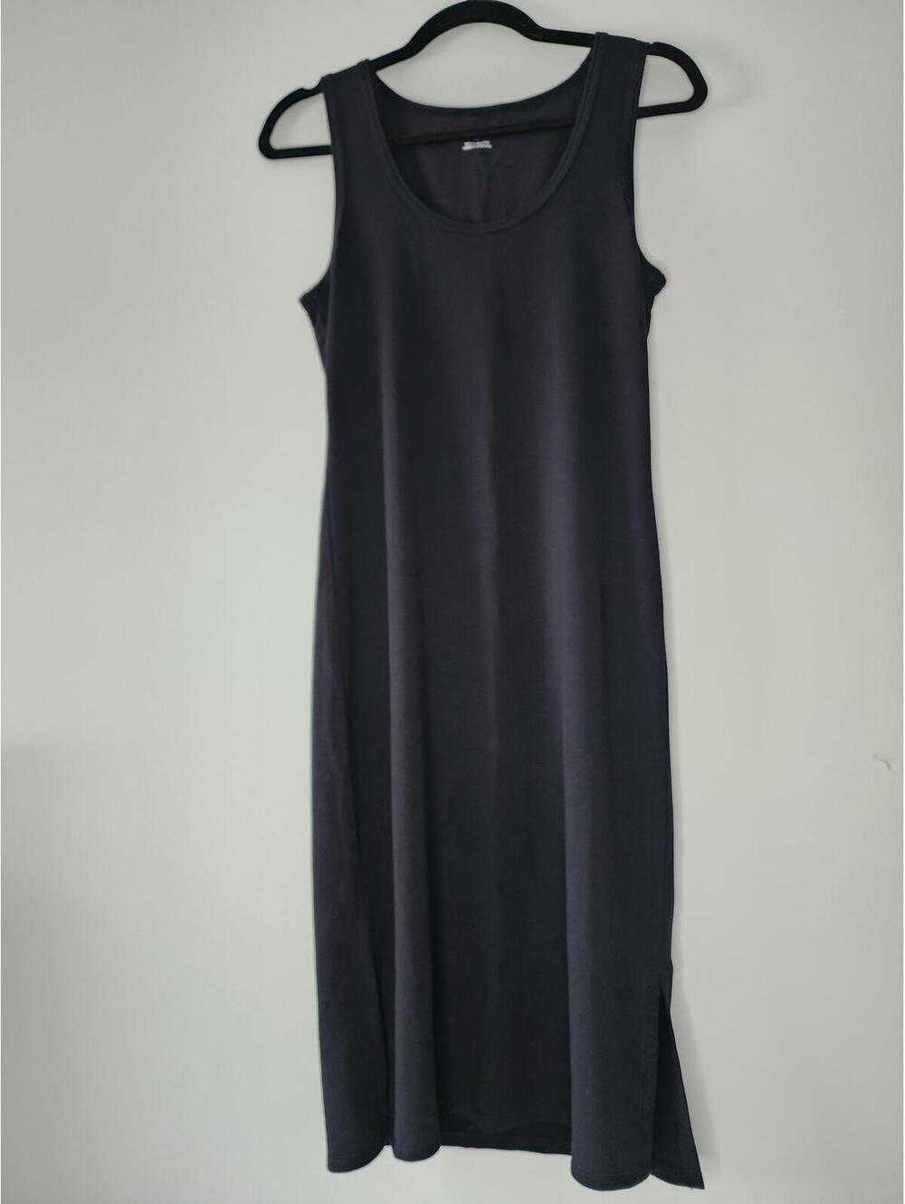 Yummie Black Sleeveless Midi Tank Dress Size S